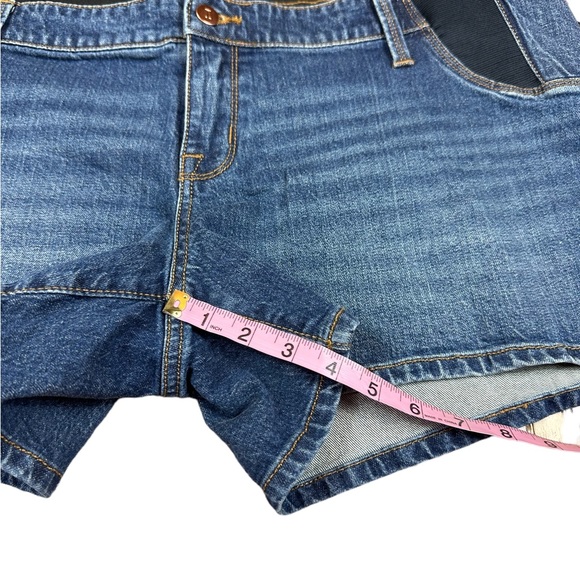 ISABEL MATERNITY: By Ingrid & Isabel Midi Short Jean Shorts  - Size 14 - Picture 7 of 14